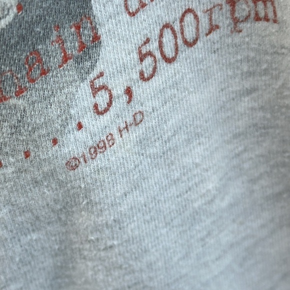 Vintage 1998 Harley Davidson Van Nuys California T-Shirt Size Medium - Picture 4 of 6